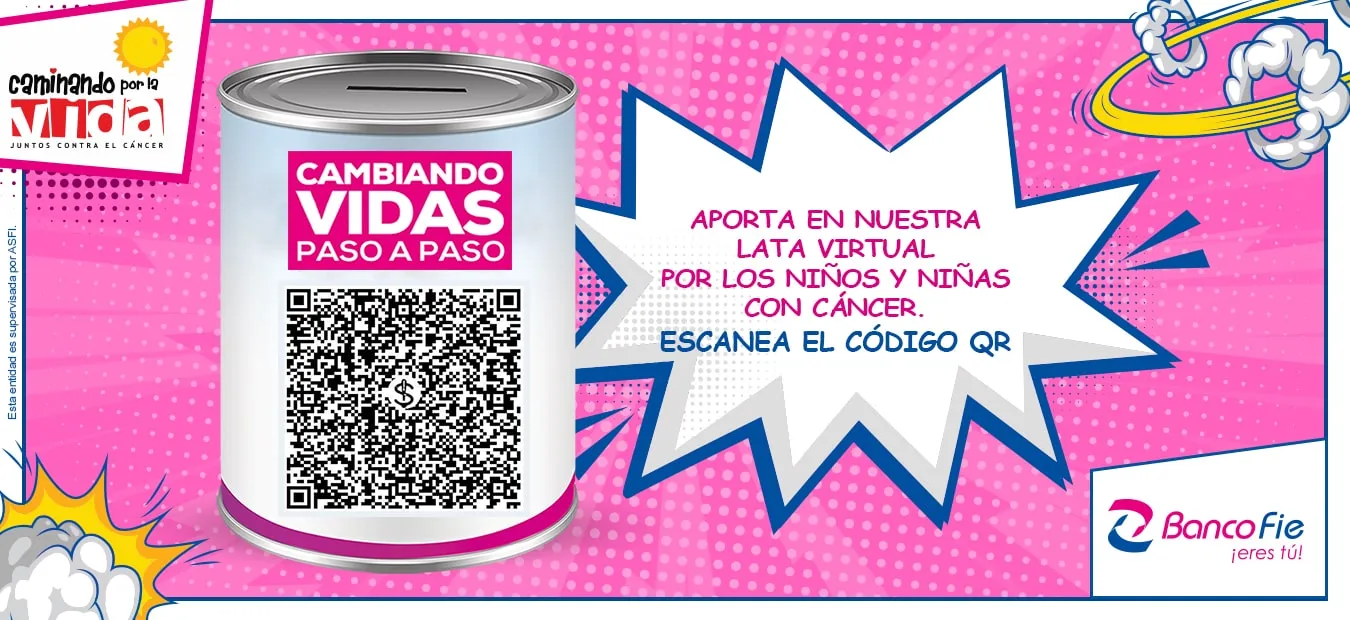 Lata solidaria de Caminando por la VIDA